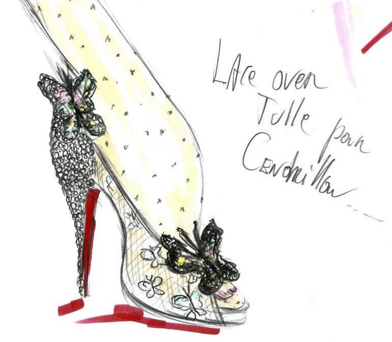 Cinderella Louboutin sketch