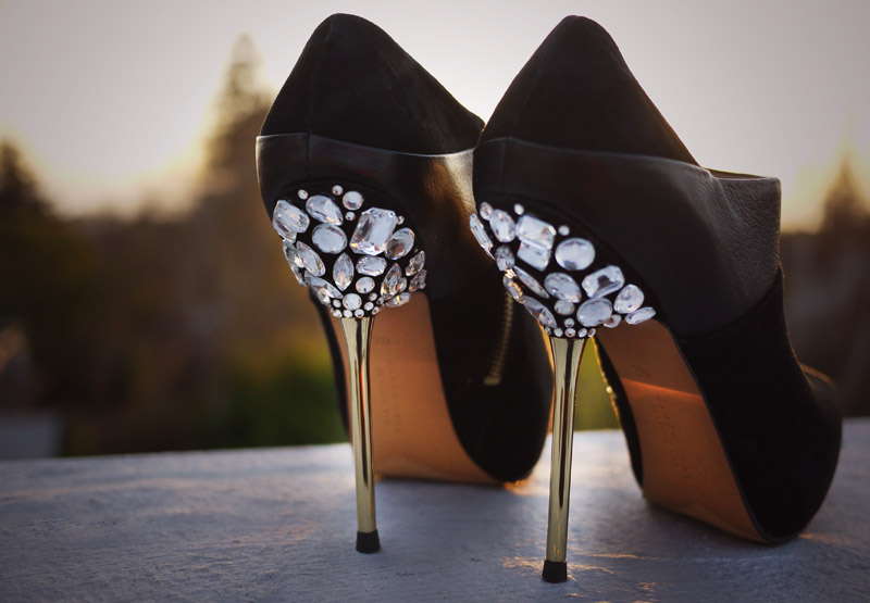 bejewelled heels