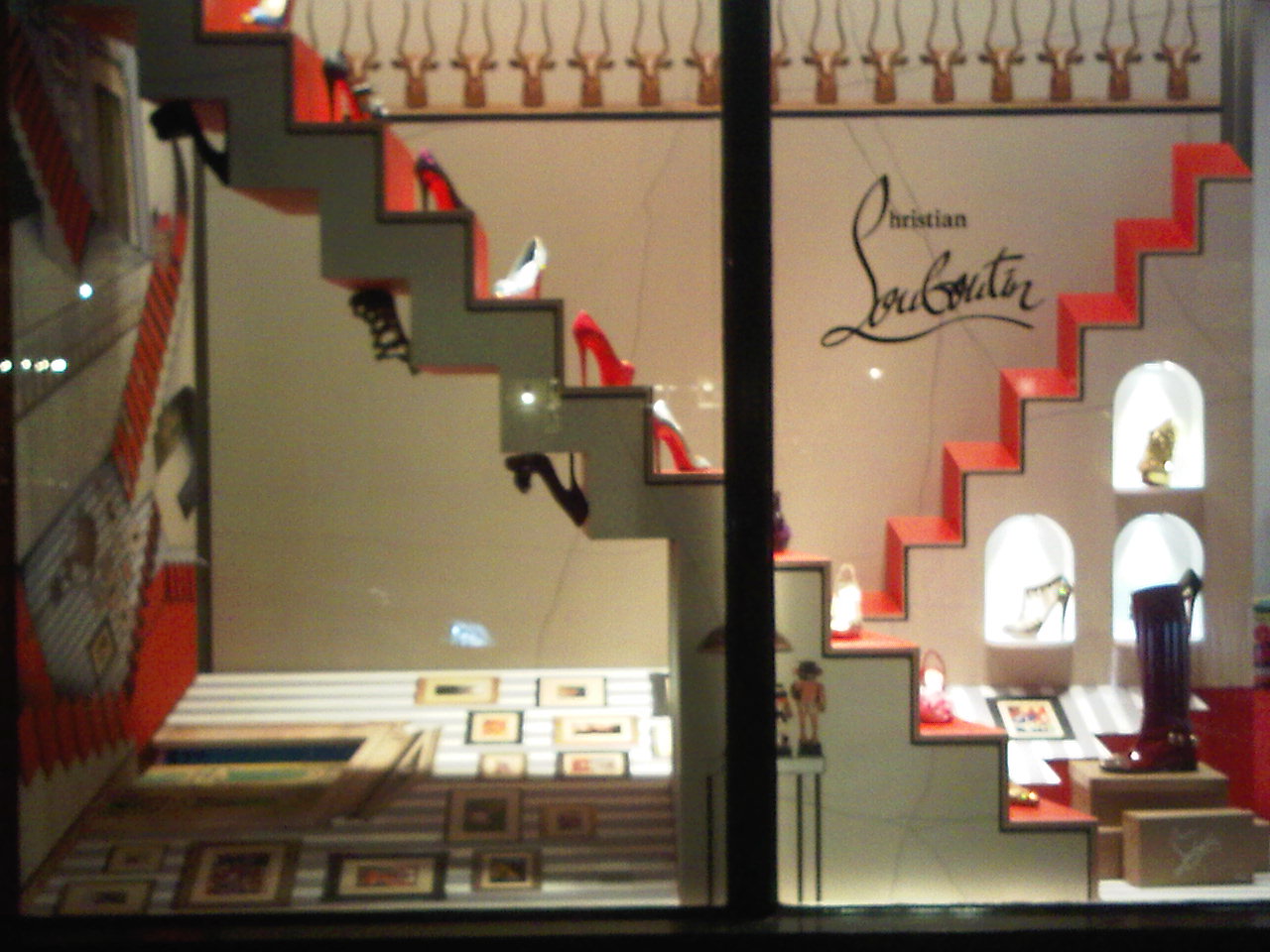 Louboutin window display