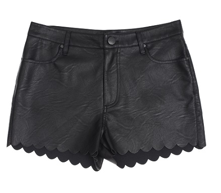 EDGARS_FREE 2 B U_Black PU Scallop Shorts Black_54758327_R299.95_March