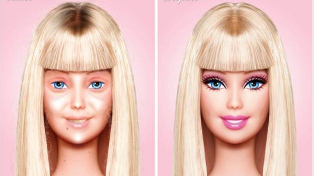 Barbie sans makeup