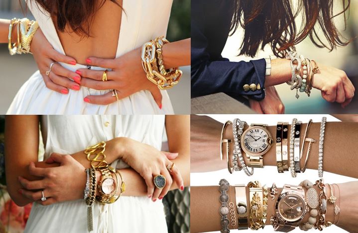 Mixed Metallics Arm Swag