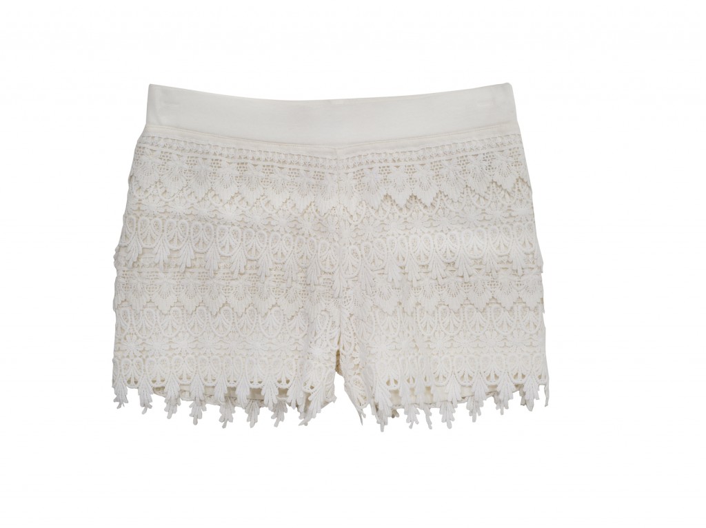 Express, knit crochet shorts, R699, available at Edgars