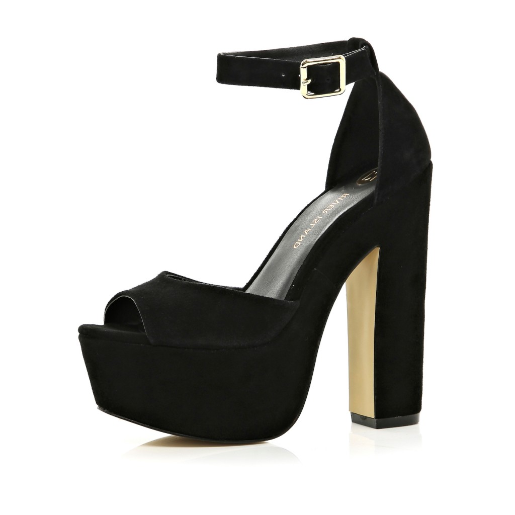 River Island_R1199_Black Peep Toe Platform Sandals_649440