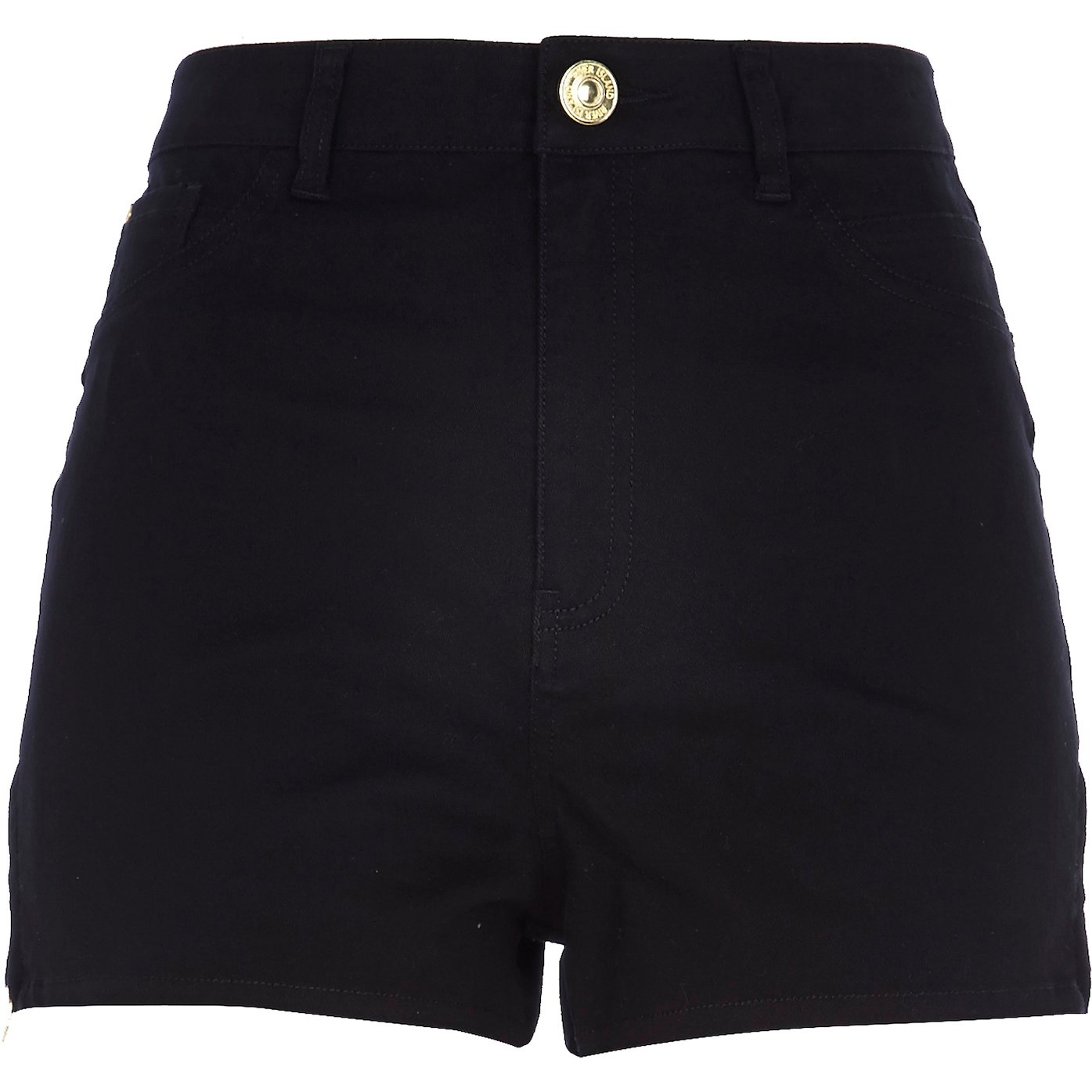 River Island_R499_Black High Waisted Stretch Shorts_652416