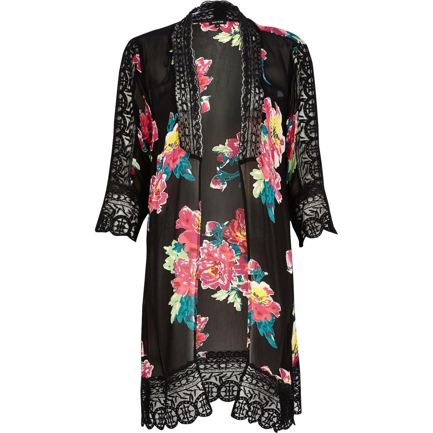 River Island_R829_black floral Victorian kimono_653281