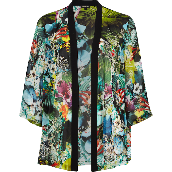 River Island_R979_floral black trim tropical sheer kimono_656289