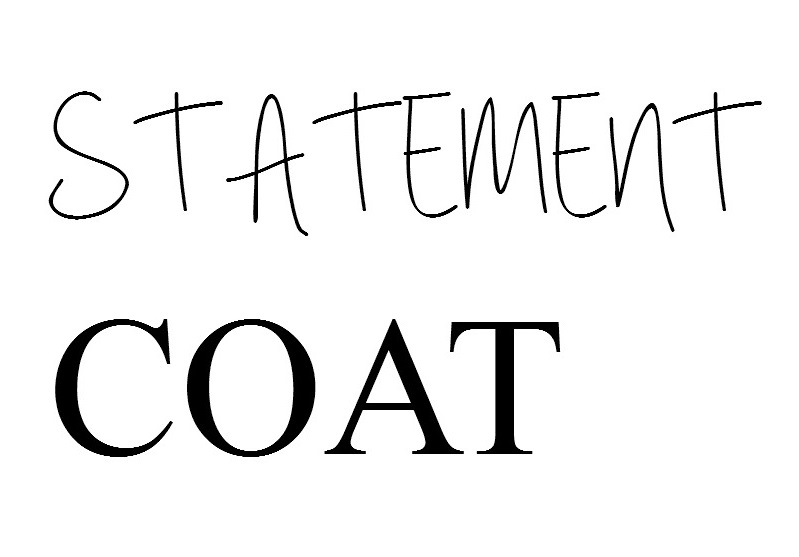 WE Statement Coat